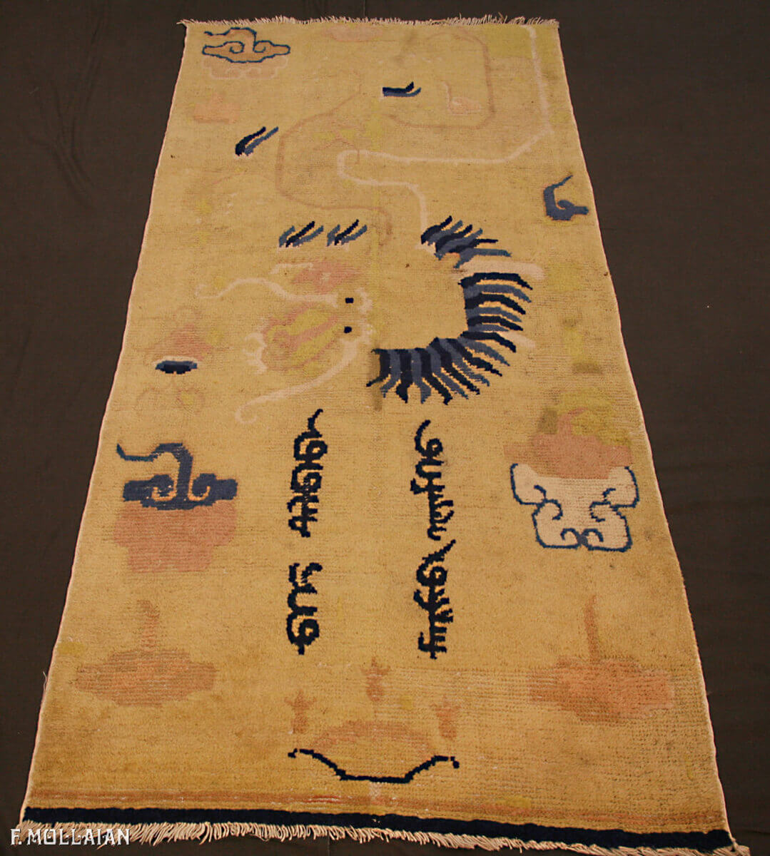 قالی آنتیک چینی نینگ‌شیا کد:۱۰۵۶۰۷۵۹